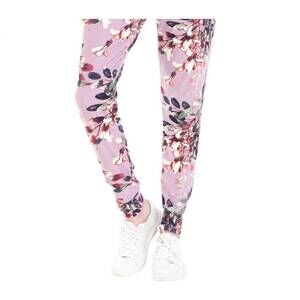 NEW LOVE IT floral jill jogger pants in purple